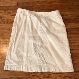 Banana Republic Cream Linen Pencil Skirt, 14